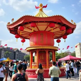 festival asiático no Largo da Batata