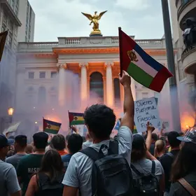 manifestação estudantil