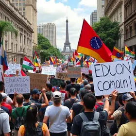 Marcha da educação em SP