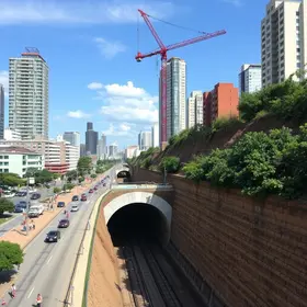 túnel na Faria Lima